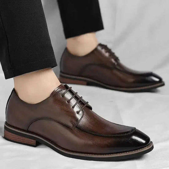 Business Formal Wear Height Increasing Insole Casual Men's Shoes - Meifu Market