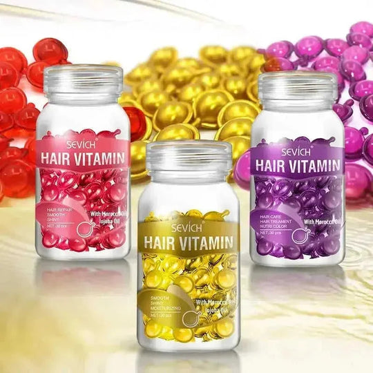 no-rinse hair repair capsules | keratin treatment for damaged hair | frizz control hair mask | energy saving