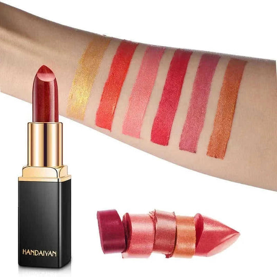 temperature change lipstick | metallic lipstick set | pearlescent lip gloss | energy saving