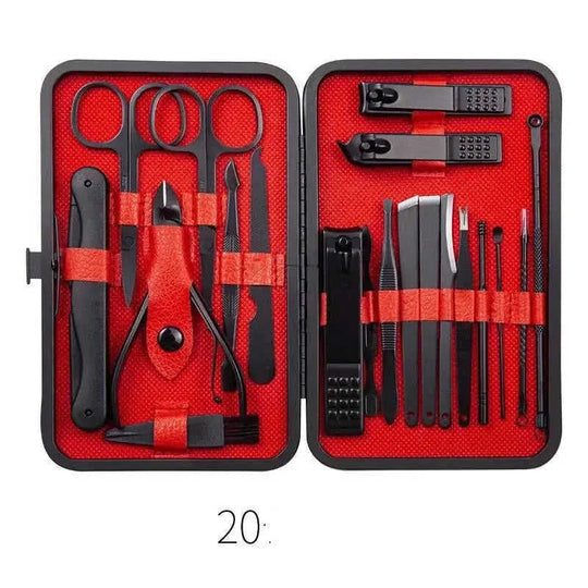 pedicure tool set for home use | heavy duty cuticle nippers | free shipping nail grooming kit | ultrasonic cleaning