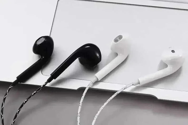 5mm wired earphones | extra long 3 meter cable | desktop computer headset | ultrasonic cleaning
