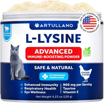 Do Not Sell On Amazon L Lysine For Cats Lysine Powder Supplement 900mg Serving Immune Support For Cats & Kittens Sneezing Runny Nose Squinting Watery Eyes Cold Eye Respiratory Health With Taurine Meifu Market