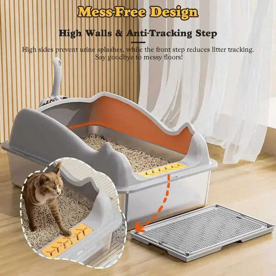 Large Stainless Steel Cat Litter Box Meifu Market