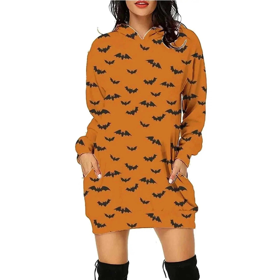 halloween hoodie with pockets | oversized long sleeve sweatshirt | fleece lined cozy sweater | energy saving