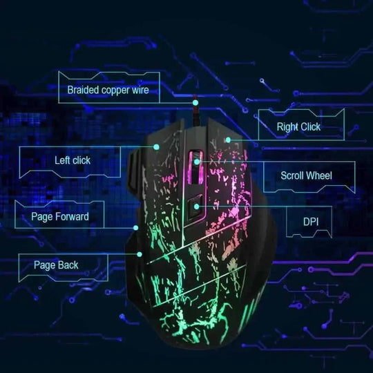 wireless gaming mouse | rgb lighting mouse | programmable buttons mouse | energy saving