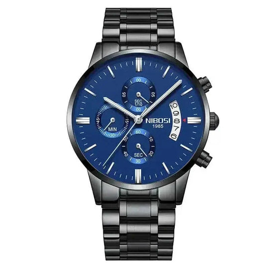 sapphire crystal glass | 100m water resistance | stainless steel bracelet | energy saving
