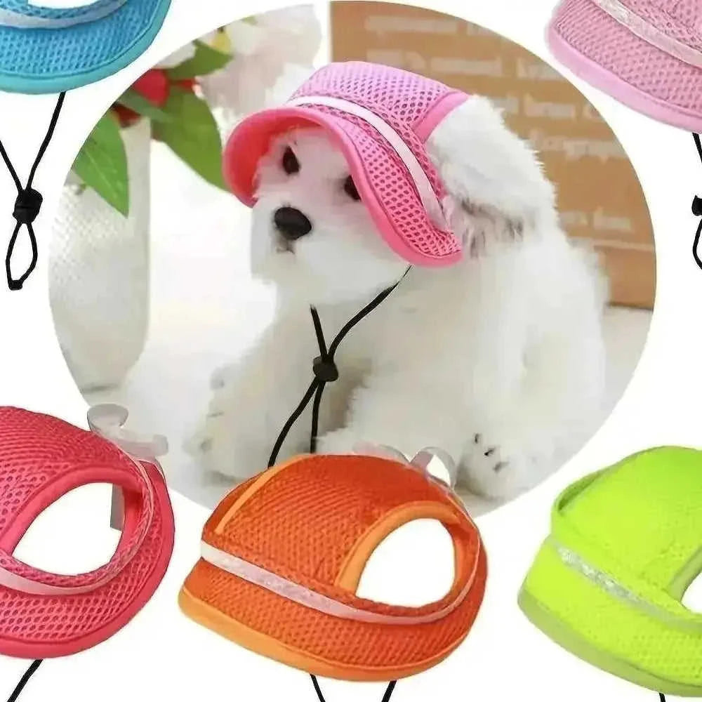 adjustable pet sun hat | uv protection for dogs | sun hat for cats | energy saving
