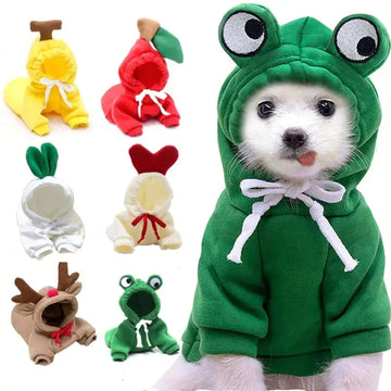 Cute Fruit Dog Clothes For Small Dogs Hoodies Winter Warm Fleece Pet Clothing Puppy Cat Costume Coat For French Chihuahua Outfit Meifu Market