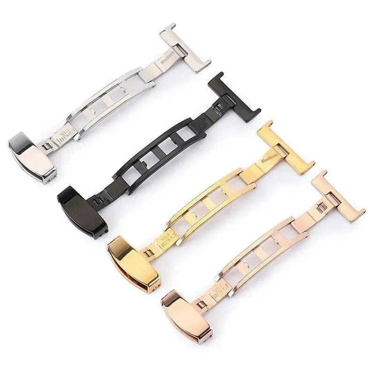 stainless-steel butterfly clasp | leather strap replacement | durable metal buckle | energy saving