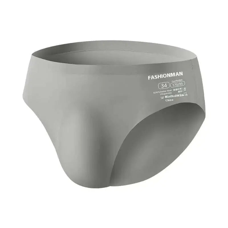 Ice Silk Men's Briefs - Seamless Summer Underwear Breathable & Cooling Meifu Market