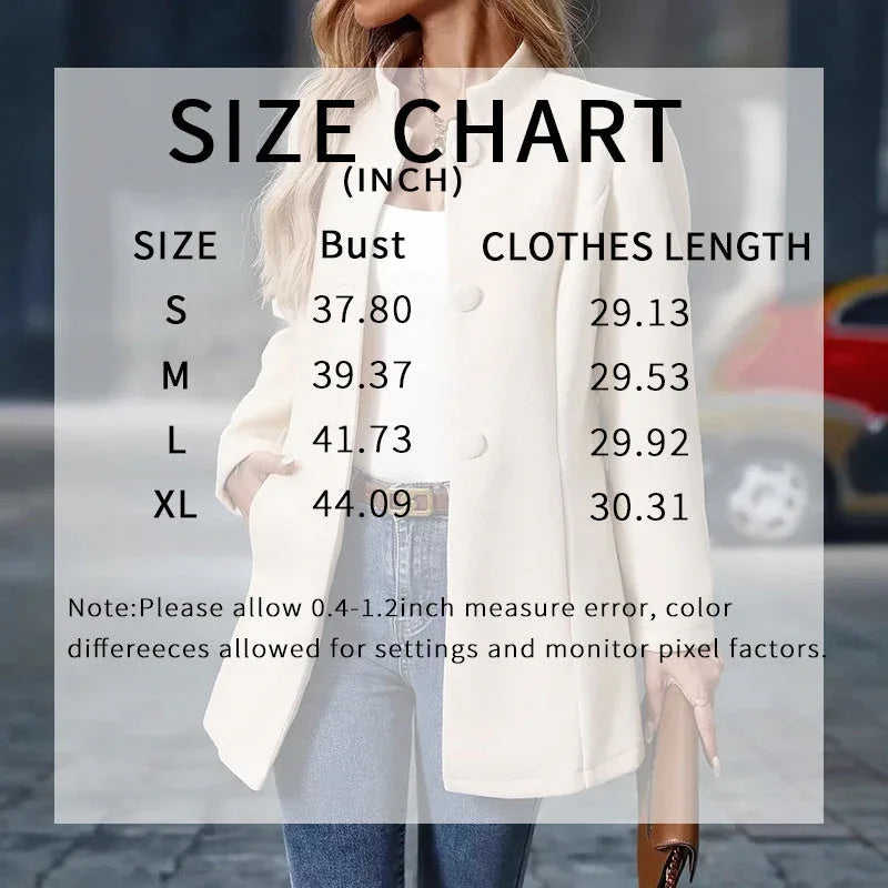 Womens Elegant Single Breasted Coat Long Sleeve Mid Winter Overcoat Work Office Coats Meifu Market