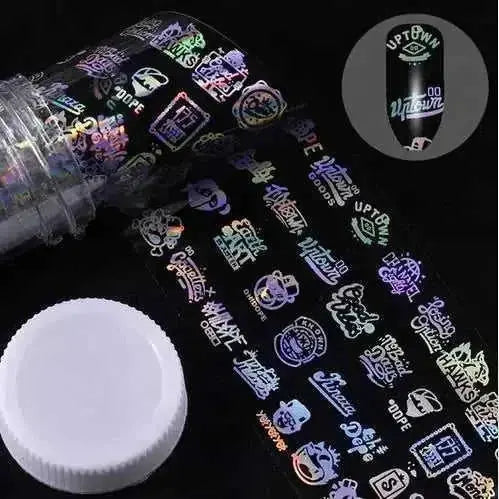 nail art stickers waterproof | gel nail wraps long lasting | salon quality nail decals | energy saving