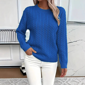 Versatile Fashion Classic Twist Round Neck Sweater Meifu Market