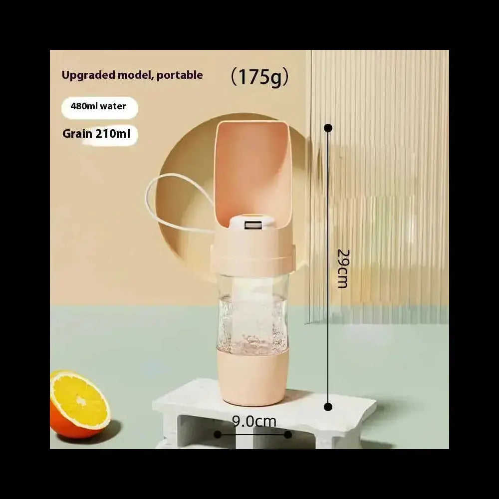 2-in-1 Travel Dog Water Bottle - Portable Pet Dispenser & Feeder Meifu Market