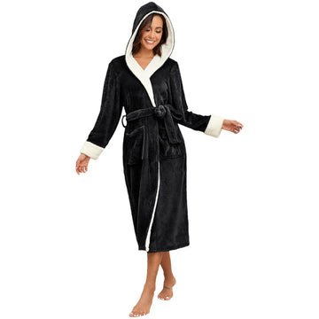 RONGTAI Ladies Long Fleece Bathrobe Meifu Market