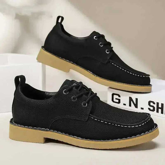 Autumn New Casual Leather Shoes Men's Casual Daily 39 - close-up detail shot