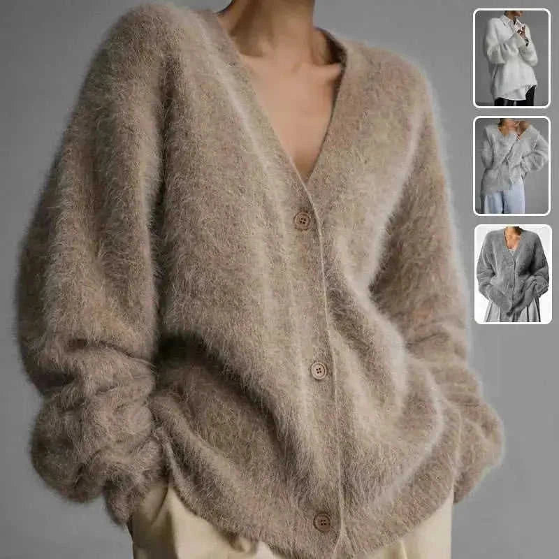 cashmere blend cardigan | oversized fit sweater | longline knitwear | ultrasonic cleaning