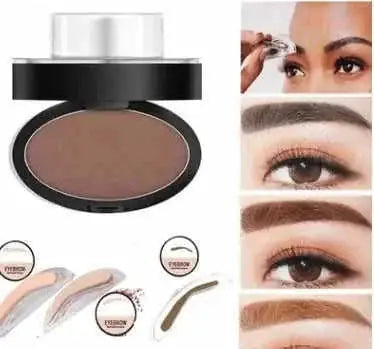 Eyebrow Powder Stamp Tint Stencil Kit Cosmetics Professional Makeup Waterproof Eye Brow Stamp Lift Eyebrow Enhancers Stenc...