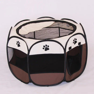 Folding Octagonal Pet Fence Oxford Cloth Cat And Dog Kennel Meifu Market