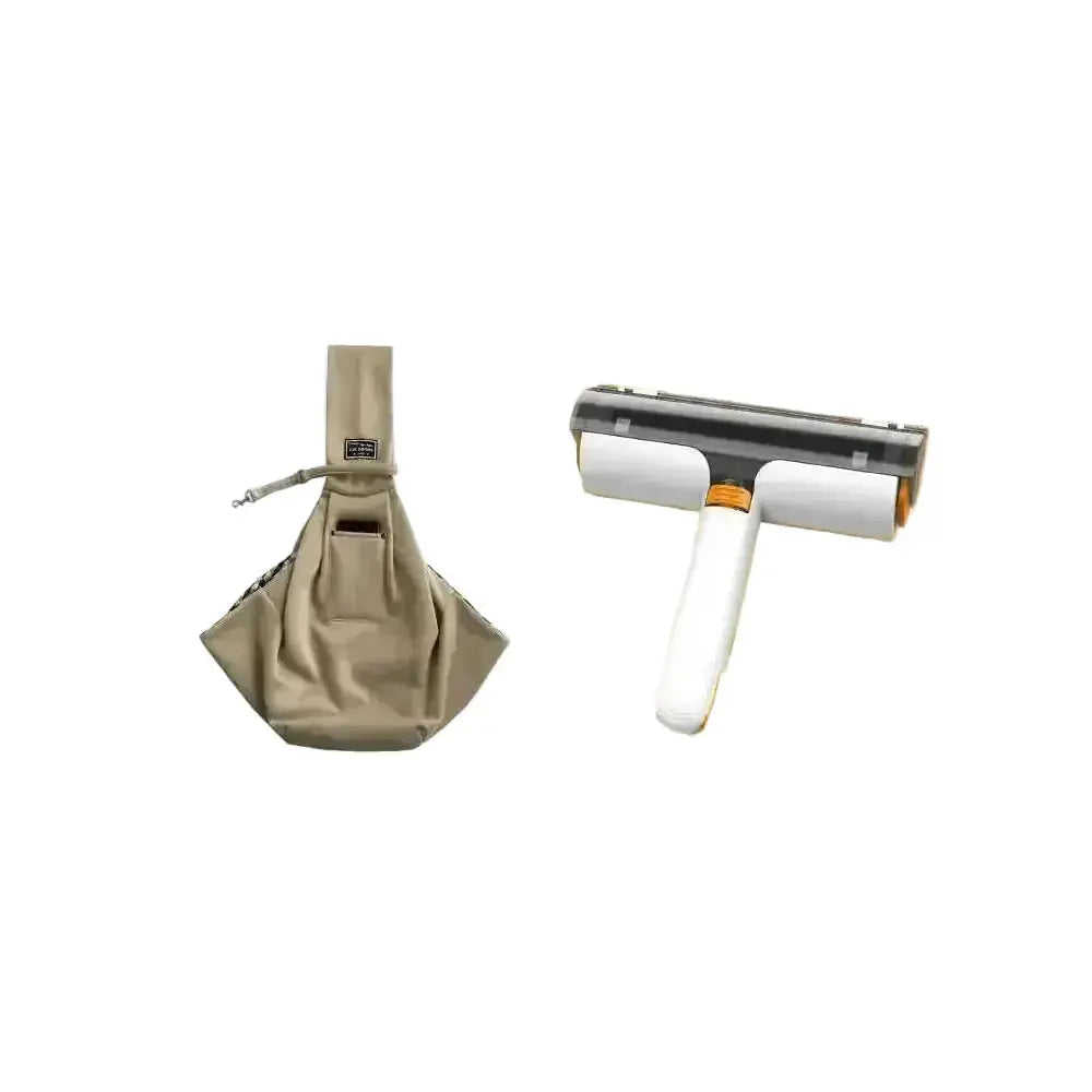 2-in-1 Pet Hair Remover Roller - Reusable Lint Brush for Furniture - view 10 (color: black | pattern: check)