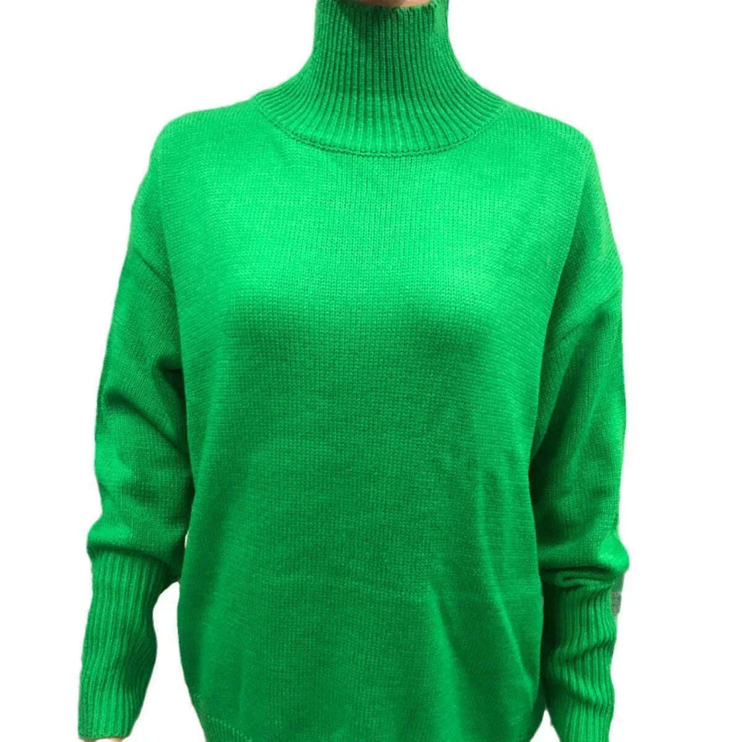 Women's Long-sleeved Pullover Solid Color Sweater Meifu Market