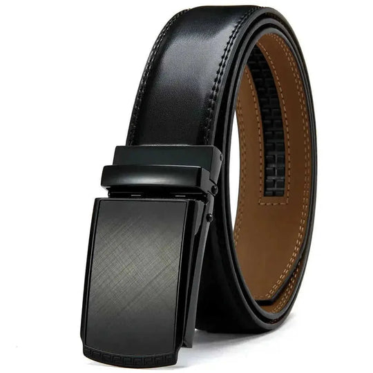 genuine leather belt for men | double-sided reversible belt | alloy grain buckle | ultrasonic cleaning