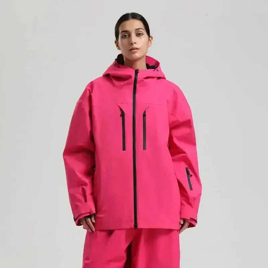 waterproof breathable fabric | insulated ski jacket | mens loose fit snowsuit | energy saving