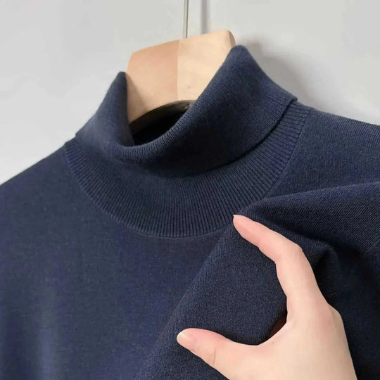 non-scratch merino wool | thermal turtleneck sweater | heavyweight knit sweater | energy saving