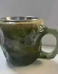 400ml Resin Crystal Coffee Mug - Elegant Mineral Design with Handle - view 17 (pattern: check)