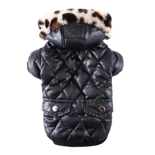 Cross-border pet supplies pet clothes dog clothes autumn and winter fur collar coat pet dog clothing M - color variant dis...