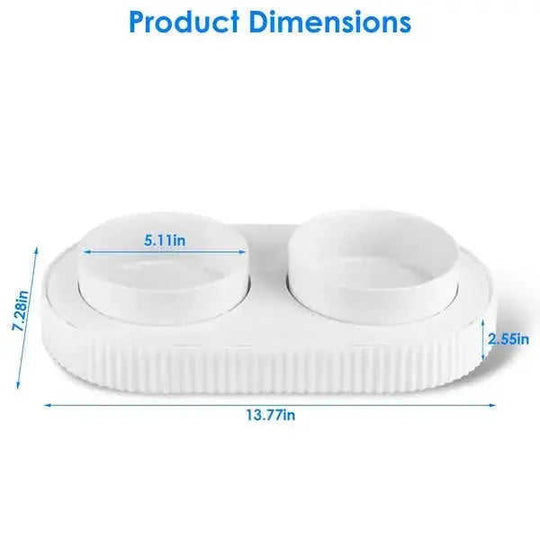 Heated Water Bowl For Dogs And Cats Ceramic Heated Pet Water Bowl White - angle view with best heated water bowl for dogs ...