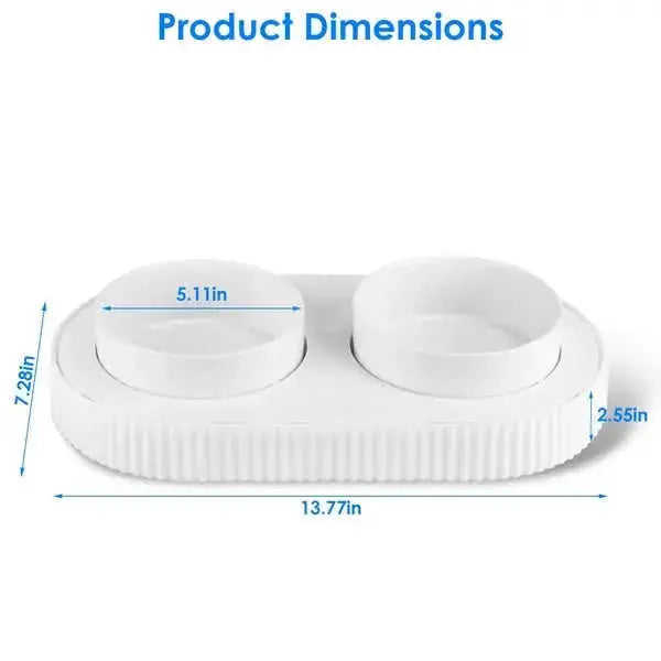 Heated Water Bowl For Dogs And Cats Ceramic Heated Pet Water Bowl White - angle view with best heated water bowl for dogs ...