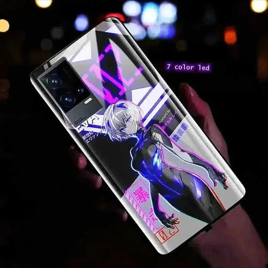 led back cover case | tempered glass protection | wireless charging compatible | ultrasonic cleaning