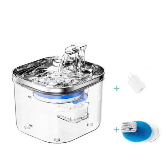 Pet Cat Dog Stainless Steel Automatic Circulation Water Dispenser Intelligent Fountain Pets Accessories Meifu Market