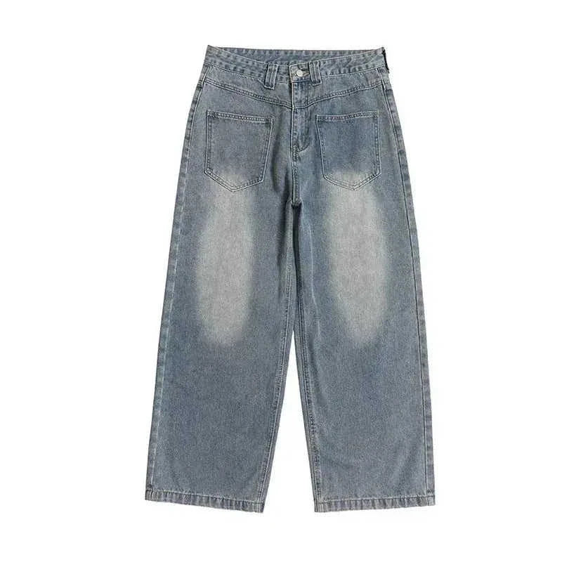 high-waisted loose fit jeans | 100 cotton denim material | wide leg trousers for women | energy saving