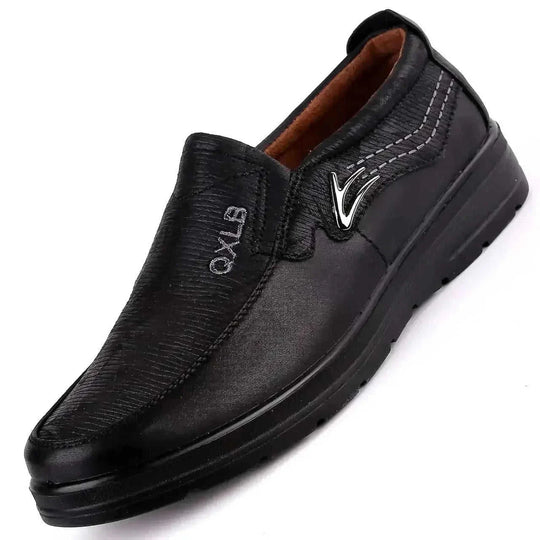 genuine leather upper | waterproof leather shoes | lightweight casual sneakers | energy saving