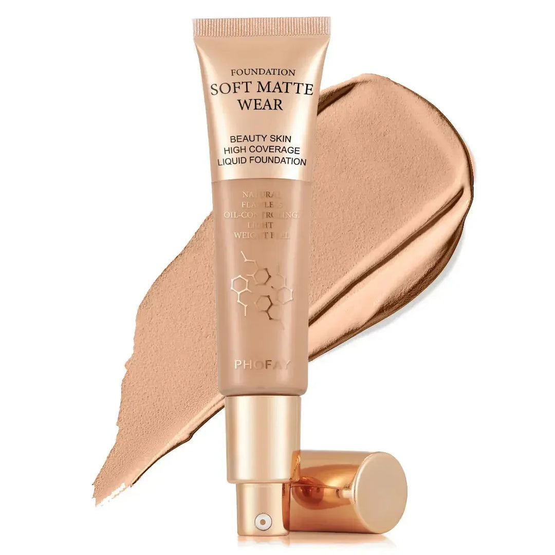 long-lasting matte foundation | waterproof liquid foundation | buildable coverage foundation | energy saving
