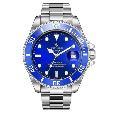 business casual timepiece | analog quartz movement | 50m water resistance | ultrasonic cleaning