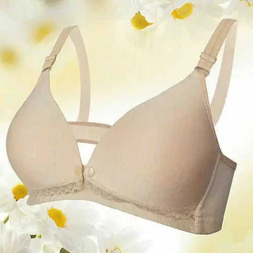 Pregnancy Underwear Thin Breastfeeding Underwear Breastfeeding Bra No Steel Rings Pink - women's mini bra ladies breastfee...