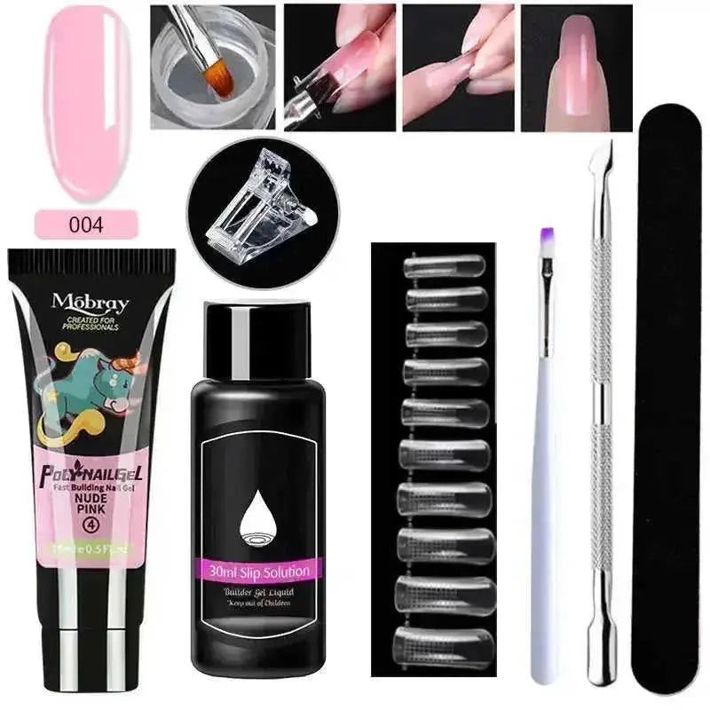 crystal nail extension kit | professional nail art set | acrylic nail forms set | energy saving