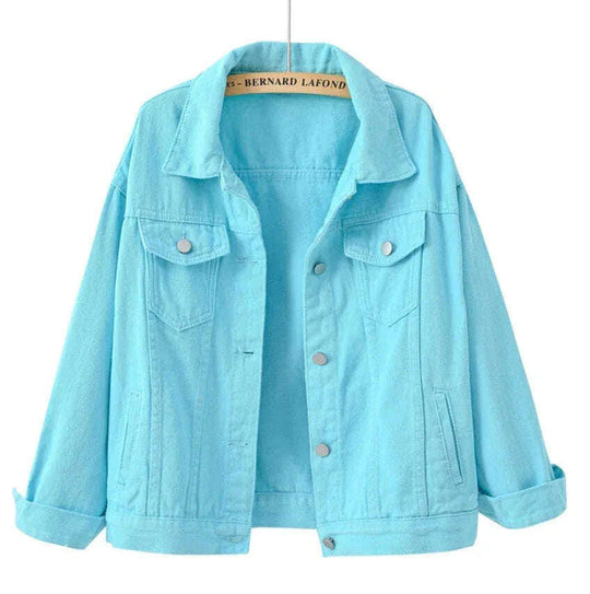 Women'S Plus Size Denim Jacket White Meifu Market