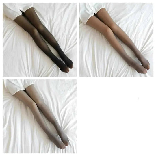 fleece lined tights for women | thermal winter leggings plus size | opaque fleece lined pantyhose | ultrasonic cleaning