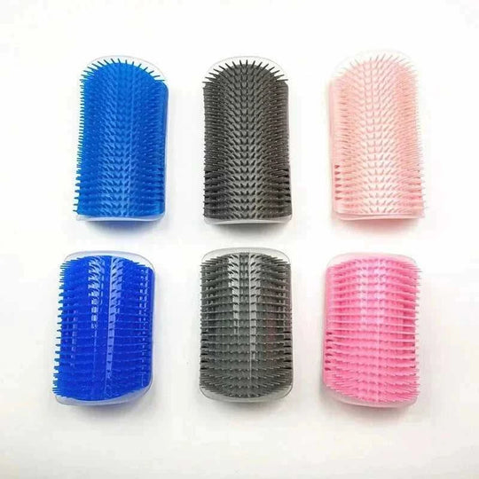 self-cleaning cat brush | silicone grooming comb | wall-mounted pet massager | ultrasonic cleaning
