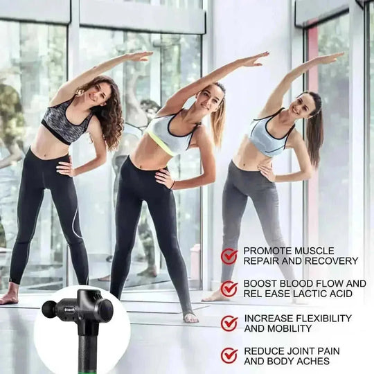 deep-tissue percussion massager | 30-speed adjustable massage gun | professional-grade muscle recovery | ultrasonic cleaning