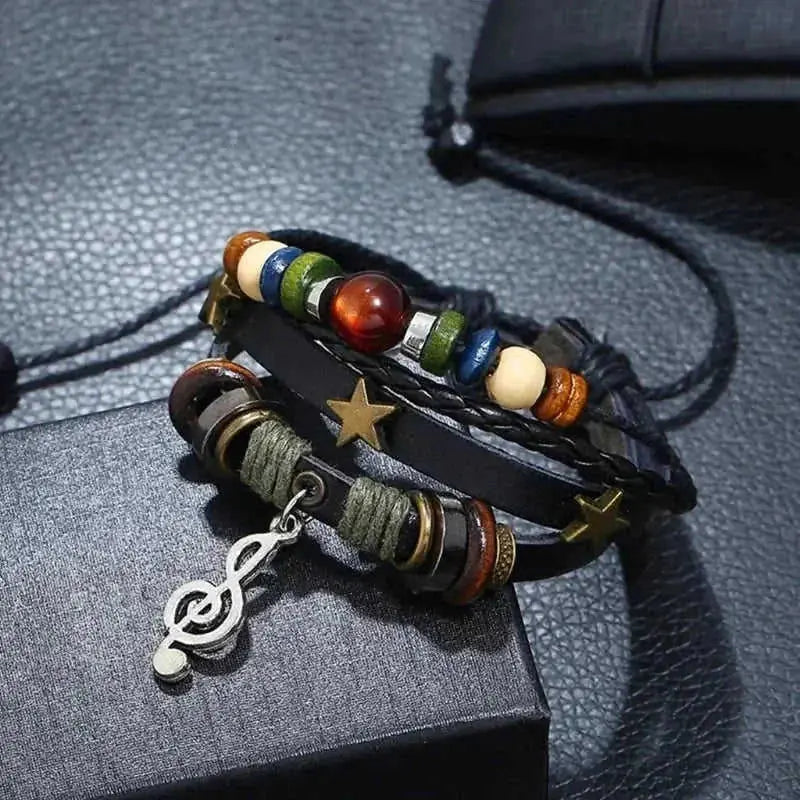 handmade leather bracelet | adjustable wrap bracelet | brown leather unisex jewelry | ultrasonic cleaning