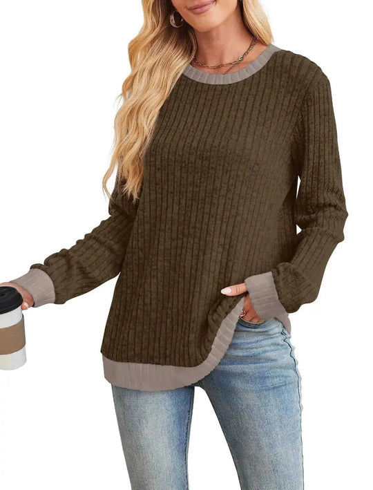 cotton-blend fabric | oversized fit pullover | breathable long sleeve top | ultrasonic cleaning