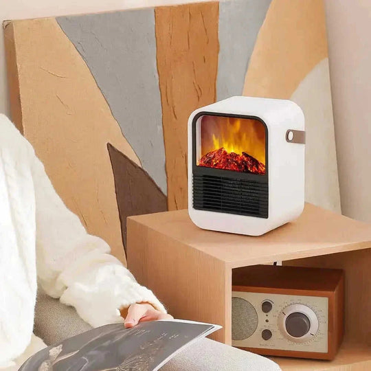 ceramic heating element | compact desktop heater | personal space warmer | ultrasonic cleaning