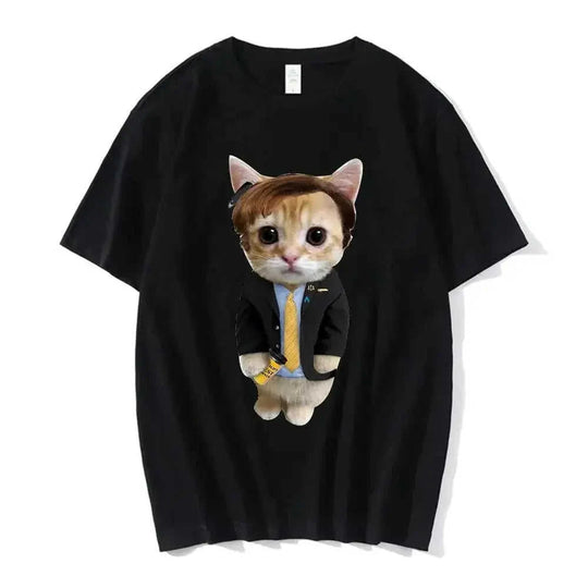 El Gato Meme Sad Crying Cat Munchkin Kitty Yellow - back view