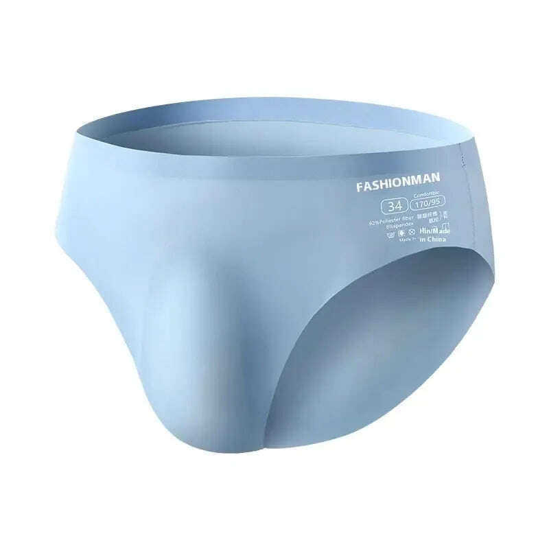 Ice Silk Men's Briefs - Seamless Summer Underwear Breathable & Cooling Meifu Market
