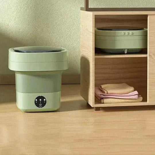 mini portable washing machine | foldable washing machine | compact laundry appliance | ultrasonic cleaning
